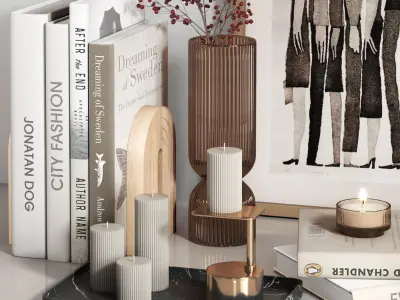 decorative set 01 3D model