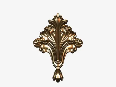 Carved decor ornament for cnc 28 3D model