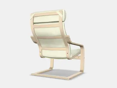 POANG Sessel Low-poly 3D model