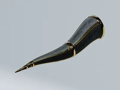 Medieval horn  3D model