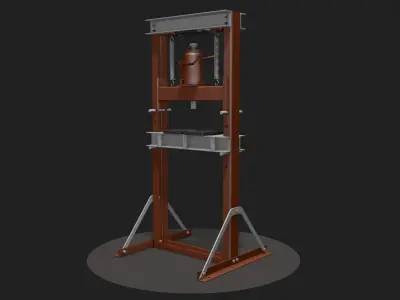 Hydraulic Bench Press 3D model