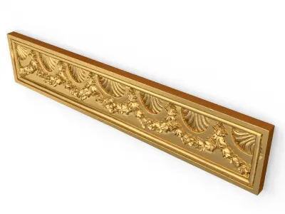 Classic decor ornament carved 26 3D model