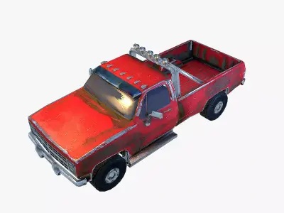 Old Car 3 Low-poly 3D model