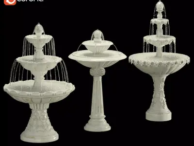 Classic Fountain Collection 3D model