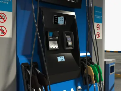 Gas Station 3D model