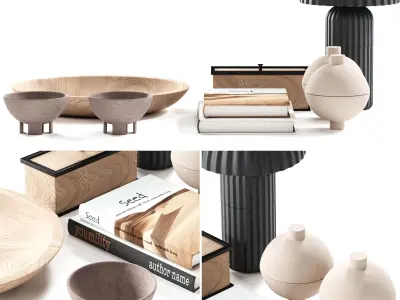 Decorative Set 01 3D model 4