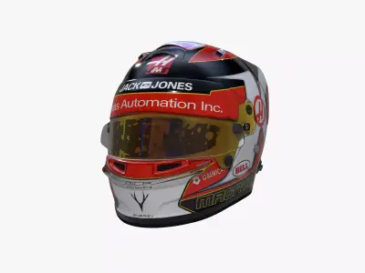 Magnussen helmet 2019 Low-poly 3D model