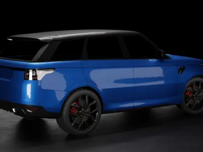 Range Rover Sport SVR Low-poly 3D model