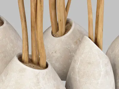 Branch slice vase n3 3D model