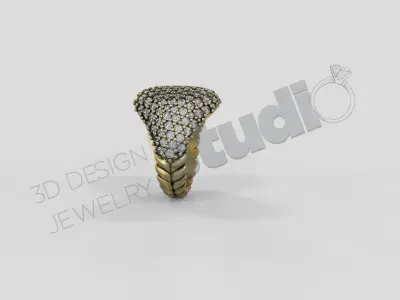 David Yurman Copy  ring 3d model 3D print model