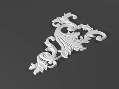 4 ornamental classic decoration 3d model kitbash vol 39 3D model