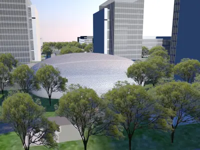 Office Building Industrial Park 3D model by nptanying
