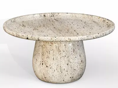 Marble Stone Coffee Table Low-poly 3D model