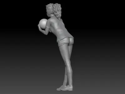 BOWLING GIRL 1 3D print model