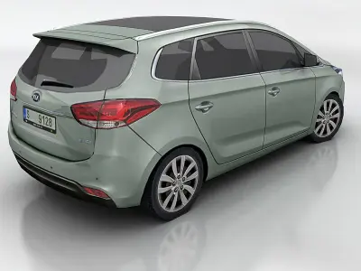 Kia Carens Low-poly 3D model