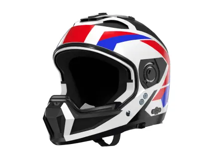 Modular Motorcycle Helmet with 7 modes Low-poly 3D model