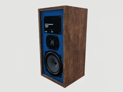 vintage speaker Low-poly 3D model