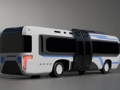 Stylized Bus 3D model
