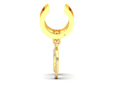 Women Earrings 3dm STL OBJ FBX Render Details 3D print model order