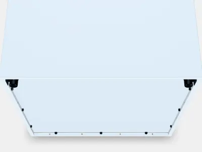 EKET Cabinet with 4 compartments Low-poly 3D model