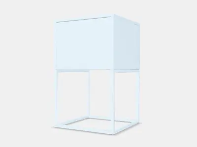 VIKHAMMER Bedside table Low-poly 3D model