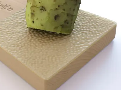 Sharkskin Wasabi Grater Set - Japanese horseradish Low-poly 3D model