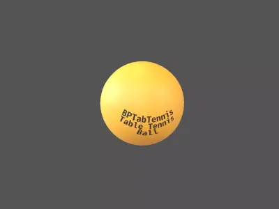 Table Tennis Ball v1 002 Free low-poly 3D model