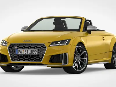 Audi TT Roadster 2019 Detailed Interior 3D model