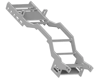 Titanium Automotive Chassis Frame 3D model