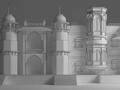 Indian Wedding Stage 3D model