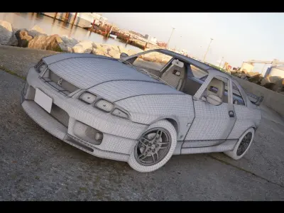 Nissan GTR- R33 3D model
