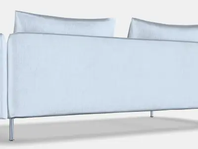 SODERHAMN 3-seat sofa 7 Low-poly 3D model