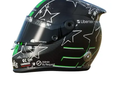 F1 Nico Hulkenberg Helmet 2025 3D model