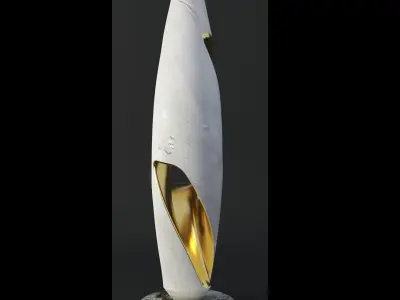 AbstracT Sculpture  Low-poly 3D model