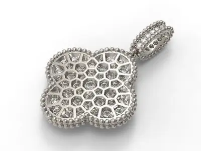 Clover diamond pendant nice design 3D print model