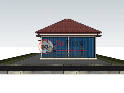 Shophouse 11x32m code 444- Sketchup 3D model 3D model 3D model