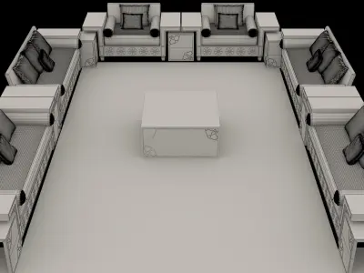 ARABIC SOFA MAJLIs 3D model