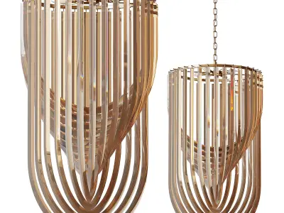 Chandelier Murano light 3D model