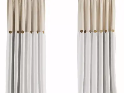Curtain Set M24 3D model