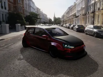 Volkswagen polo gti widebody 3D model