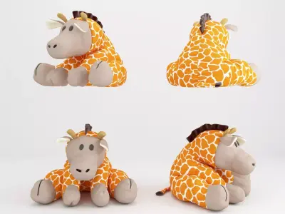 doll giraffe Modern Toy 3D model