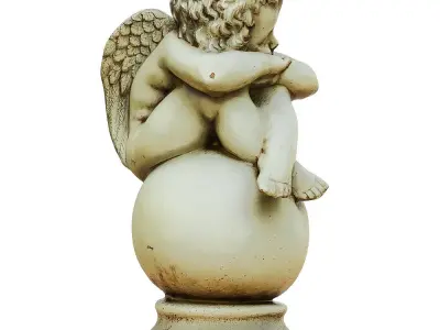 Sculpture Angel Boy 3D model
