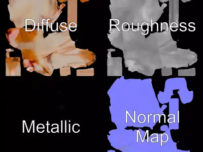 Sphynx Cat Elegance model pack Low-poly 3D model