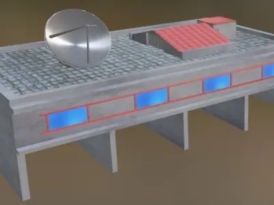 covered parking Free 3D model