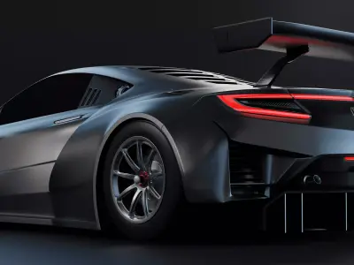 Honda NSX 2019 Low-poly 3D model