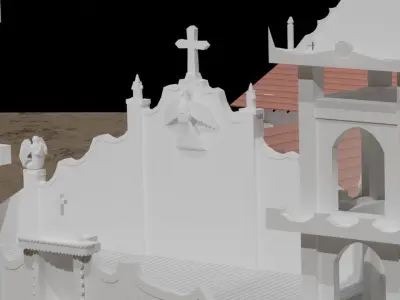  church of  St Michael Low-poly 3D model