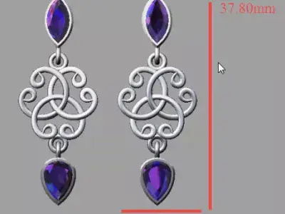 filigrri earing 3D print model