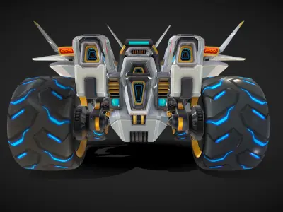 Renault Race Car 3D Model 3D model