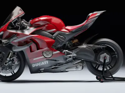 Ducati Superleggera V4 2021 Low-poly 3D model
