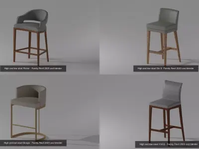All Artefacto Stool 3D Model Collection